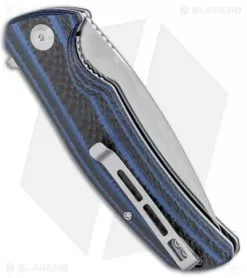 CIVIVI Incite Liner Lock Knife Blue G-10/Carbon Fiber (3.7" Satin) C908B -Knife Shop CIVIVI Incite LL Blue G 10 CF Satin C908B BHQ 100865 jr side