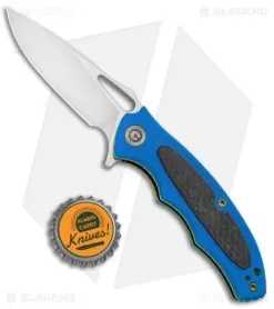 CIVIVI Shard Liner Lock Knife Blue G-10/CF (2.95" Satin) C806C -Knife Shop CIVIVI Shard LL Blue G 10 CF Satin C806C BHQ 92546 jr bottlecap