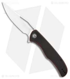 CIVIVI Shredder Liner Lock Knife Red/Black Layered G-10 (3.7" Satin D2) C912B