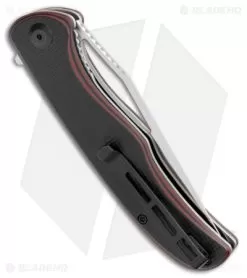 CIVIVI Shredder Liner Lock Knife Red/Black Layered G-10 (3.7" Satin D2) C912B -Knife Shop CIVIVI Shredder LL Red black Layered G 10 Satin C912B BHQ 103144 jr side