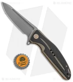 CIVIVI Statera Flipper Liner Lock Knife Tan Carbon Fiber (3.5" SW) C901A -Knife Shop CIVIVI Statera Flipper LL Tan CF SW C901A BHQ 93883 jr bottlecap
