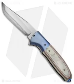 Chuck Gedraitis Accentor Flipper Circuit Board/Blue Ti (3.625" San-Mai)