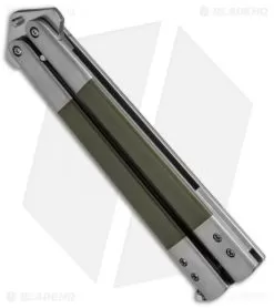 Chuck Gedraitis Custom Balisong #160 Butterfly Knife Ti/G-10 (4.25" Two-Tone) -Knife Shop Chuck Gedraitis Balison 160 Butterfly Ti G 10 TT BHQ 51924 jr side