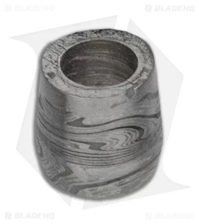 Chuck Gedraitis Custom Lume Lanyard Bead - 304/316 Stainless Damascus 2 Chuck Gedraitis Custom Lume Lanyard Bead - 304/316 Stainless Damascus - Image 2