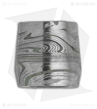 Chuck Gedraitis Custom Lume Lanyard Bead - 304/316 Stainless Damascus 1 Chuck Gedraitis Custom Lume Lanyard Bead - 304/316 Stainless Damascus