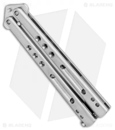 Chuck Gedraitis Knives Balisong #202 Titanium Butterfly Knife (4.25" Satin) 2 Chuck Gedraitis Knives Balisong #202 Titanium Butterfly Knife (4.25" Satin) - Image 2