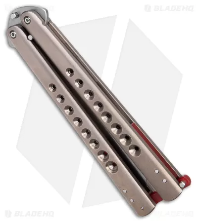 Chuck Gedraitis Knives Balisong No. 212 Titanium Butterfly Knife (4.25" SW) 3 Chuck Gedraitis Knives Balisong No. 212 Titanium Butterfly Knife (4.25" SW) - Image 3