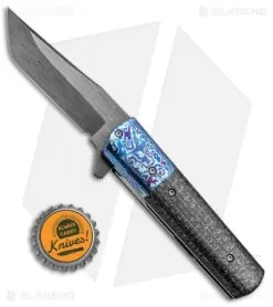 Chuck Gedraitis Small Yakuza Frame Lock Knife Silver LSCF/Timascus (3" Damascus) 7 Chuck Gedraitis Small Yakuza Frame Lock Knife Silver LSCF/Timascus (3" Damascus) -Knife Shop Chuck Gedraitis Small Yakuza Silver LSCF Timascus Damascus BHQ 71709 jr bottlecap