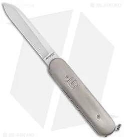 Chuck Gedraitis Swiss Army Switchblade Automatic Knife Titanium (3.25" Satin)