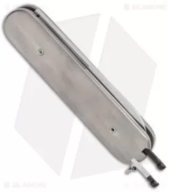 Chuck Gedraitis Swiss Army Switchblade Automatic Knife Titanium (3.25" Satin) -Knife Shop Chuck Gedraitis Swiss Army Switchblade Auto Ti Satin BHQ 147738 jr side open