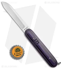 Chuck Gedraitis Switch Army Auto Knife Black / Purple G-10 (3.4" Satin) 7 Chuck Gedraitis Switch Army Auto Knife Black / Purple G-10 (3.4" Satin) -Knife Shop Chuck Gedraitis Switch Army Switchblade Auto Black Purple G 10 BHQ 176346 jr bottlecap