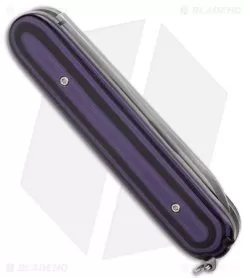Chuck Gedraitis Switch Army Auto Knife Black / Purple G-10 (3.4" Satin) 6 Chuck Gedraitis Switch Army Auto Knife Black / Purple G-10 (3.4" Satin) -Knife Shop Chuck Gedraitis Switch Army Switchblade Auto Black Purple G 10 BHQ 176346 jr side