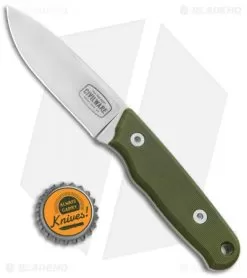Civilware Packer Fixed Blade Knife OD Green G-10 (3.25" Satin) -Knife Shop Civilware Packer Fixed Blade OD Green G 10 Satin BHQ 91930 jr bottlecap
