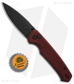 CIVIVI Altus Button Lock Knife Burgundy G-10 (3" Black) C20076-2 -Knife Shop Civivi Altus Button Lock Knife Burgundy G10 2in Black BHQ 139457 td size