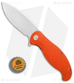 CIVIVI Naja Flipper Liner Lock Knife Orange G-10 (3.75" Satin) C802A -Knife Shop Civivi Naja Orange G10 Satin BHQ 87967 er bottlecap
