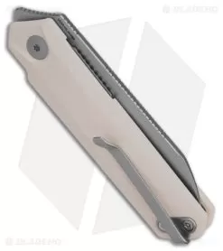 CIVIVI Ostap Hel Ki-V Plus Liner Lock Knife Ivory G-10 (2.5" BB) C20005B-2 -Knife Shop Civivi Ostap Hel Ki V Plus LLK Ivory G10 2in BB BHQ 151747 td side