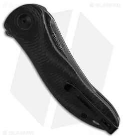 CIVIVI Synergy3 Liner Lock Knife Layered Black G-10 (3.3" Damascus) 6 CIVIVI Synergy3 Liner Lock Knife Layered Black G-10 (3.3" Damascus) -Knife Shop Civivi Synergy3 LL Knife Layered Black G10 Trailing Point Damascus BHQ 134307 td side