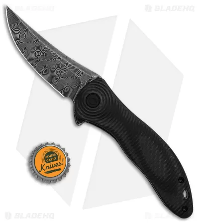 CIVIVI Synergy3 Liner Lock Knife Layered Black G-10 (3.3" Damascus) 4 CIVIVI Synergy3 Liner Lock Knife Layered Black G-10 (3.3" Damascus) - Image 4