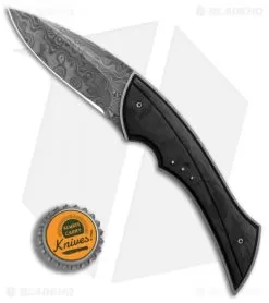 Corrie Schoeman B Ware Flipper Knife Marble Carbon Fiber (2.75" Damascus) -Knife Shop Corrie Schoeman B Ware Marble CF Damascus BHQ 86847 er bottlecap