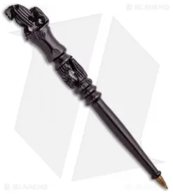 Corrie Schoeman Custom N Able Liner Lock Knife Resin Composite (3.25" Damascus) -Knife Shop Corrie Schoeman Custom N Able LL Resin Composite Damascus BHQ 26633 jr pen