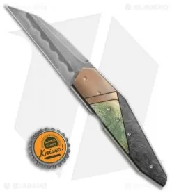 Corrie Schoeman D-Fuse Flipper Knife Bone/Carbon Fiber (3.3" Hamon) -Knife Shop Corrie Schoeman D Fuse bone cf hamon BHQ 72038 er size