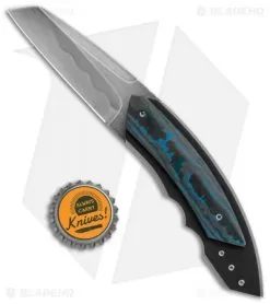 Corrie Schoeman Snout Liner Lock Knife Fat Carbon Fiber (2.5" Hamon) 9 Corrie Schoeman Snout Liner Lock Knife Fat Carbon Fiber (2.5" Hamon) -Knife Shop Corrie Schoeman Snout LL Fat CF Blue Hamon BHQ 114057 jr bottlecap