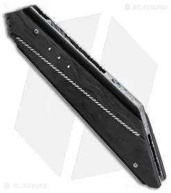 Corrie Schoeman T-Mate Flipper Knife Marble Carbon Fiber (2.875" Damascus) 6 Corrie Schoeman T-Mate Flipper Knife Marble Carbon Fiber (2.875" Damascus) -Knife Shop Corrie Schoeman T Mate Marble CF Damascus BHQ 86776 er spine