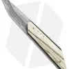 Corrie Schoeman T-Mate Flipper Knife Giraffe Bone (2.5" Hamon)