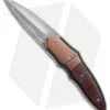 Corrie Schoeman X-Plain Flipper Knife Red Stabilized Pod (2.75" Hamon)
