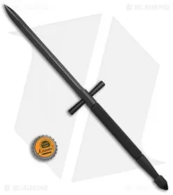 Crawford Custom Spanish Dagger Fixed Blade Knife (6" Black DLC) -Knife Shop Crawford Custom Spanish Dagger Black DLC BHQ 71837 jr bottlecap