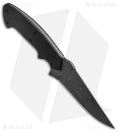 Crawford Custom Kasper Scorpion Fixed Blade Knife Black G-10 (4.5" Black DLC) 2 Crawford Custom Kasper Scorpion Fixed Blade Knife Black G-10 (4.5" Black DLC) - Image 2