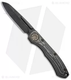 Curtiss Custom Knives 561 Liner Lock Knife Titanium (4" Acid Stonewash)