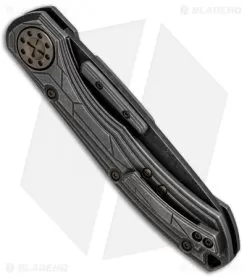 Curtiss Custom Knives 561 Liner Lock Knife Titanium (4" Acid Stonewash) -Knife Shop Curtiss Knives 561 LL Ti Acid SW BHQ 71525 jr side