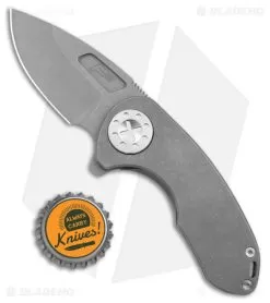 Curtiss Custom Knives F3 Compact Frame Lock Knife Ti/Gray (2.5" SW) -Knife Shop Curtiss Knives F3 Compact FL Ti Gray SW BHQ 178876 jr bottlecap