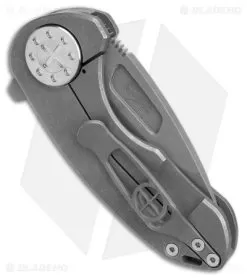 Curtiss Custom Knives F3 Compact Frame Lock Knife Ti/Gray (2.5" SW) -Knife Shop Curtiss Knives F3 Compact FL Ti Gray SW BHQ 178876 jr side