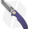 Curtiss Knives F3 Large Frame Lock Knife SPF Ti/Purple (3.8" Two Tone)