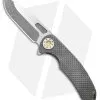 Curtiss Custom Knives F3 Large Frame Lock Knife SF Ti/Yellow (3.87" Two Tone)