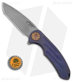 Curtiss Custom Knives F3 Large Frame Lock Knife SPF Ti/Blue (3.8" SW) 7 Curtiss Custom Knives F3 Large Frame Lock Knife SPF Ti/Blue (3.8" SW) -Knife Shop Curtiss Knives F3 FLK SPF Ti Blue 3in SW BHQ 178941 td size
