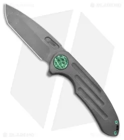 Curtiss Knives F3 Large Frame Lock Knife SPF Ti/Green (3.87"SW)