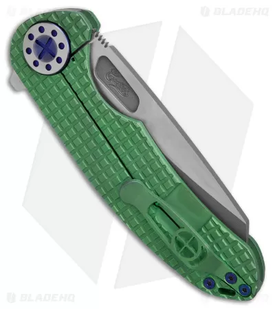 Curtiss Custom F3 Large Frame Lock Knife Green Titanium (3.75" 2-Tone Magnacut) 3 Curtiss Custom F3 Large Frame Lock Knife Green Titanium (3.75" 2-Tone Magnacut) - Image 3