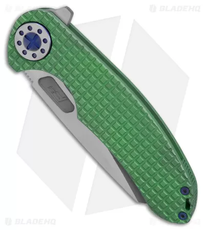 Curtiss Custom F3 Large Frame Lock Knife Green Titanium (3.75" 2-Tone Magnacut) 2 Curtiss Custom F3 Large Frame Lock Knife Green Titanium (3.75" 2-Tone Magnacut) - Image 2
