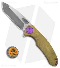 Curtiss Custom Knives F3 Large Frame Lock Knife SPF Ti/Yellow (3.8" Two Tone) 7 Curtiss Custom Knives F3 Large Frame Lock Knife SPF Ti/Yellow (3.8" Two Tone) -Knife Shop Curtiss Knives F3 FLK WF Ti Yellow 3in Two Tone BHQ 178940 td size