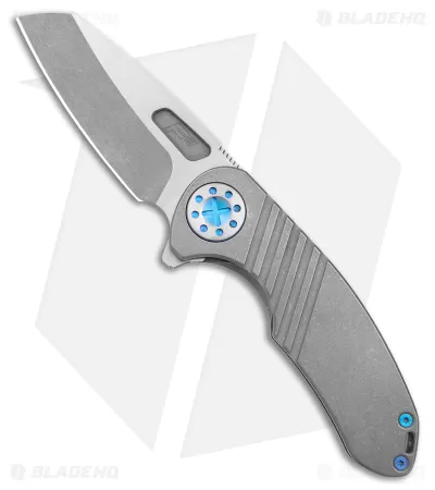 Curtiss Custom F3 Medium Frame Lock Knife Gray Ti/Blue (3.25" 2-Tone Magnacut) 1 Curtiss Custom F3 Medium Frame Lock Knife Gray Ti/Blue (3.25" 2-Tone Magnacut)