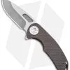 Curtiss Custom F3 Med Slim Frame Lock Knife Brown Titanium (3.15" TT MagnaCut)