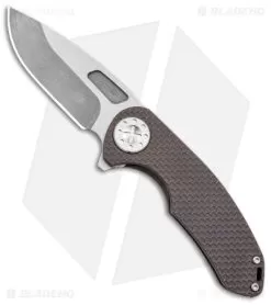Curtiss Custom F3 Med Slim Frame Lock Knife Brown Titanium (3.15" TT MagnaCut)