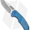 Curtiss Custom F3 Med Slim Frame Lock Knife Blue SW Titanium (3.15 TT MagnaCut)