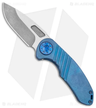 Curtiss Custom F3 Med Slim Frame Lock Knife Blue SW Titanium (3.15 TT MagnaCut) 1 Curtiss Custom F3 Med Slim Frame Lock Knife Blue SW Titanium (3.15 TT MagnaCut)