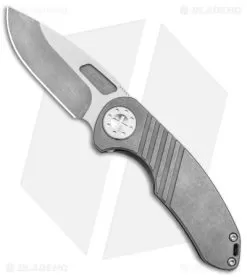 Curtiss Custom F3 Med Slim Frame Lock Knife Gray SW Titanium (3.15" TT MagnaCut)