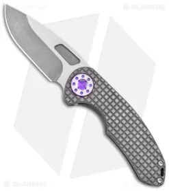 Curtiss Custom F3 Med Slim Frame Lock Knife Frag Titanium (3.15" TT MagnaCut)