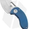 Curtiss Custom Knives Nano Frame Lock Folder Knife Blue Titanium (1.875" SW)